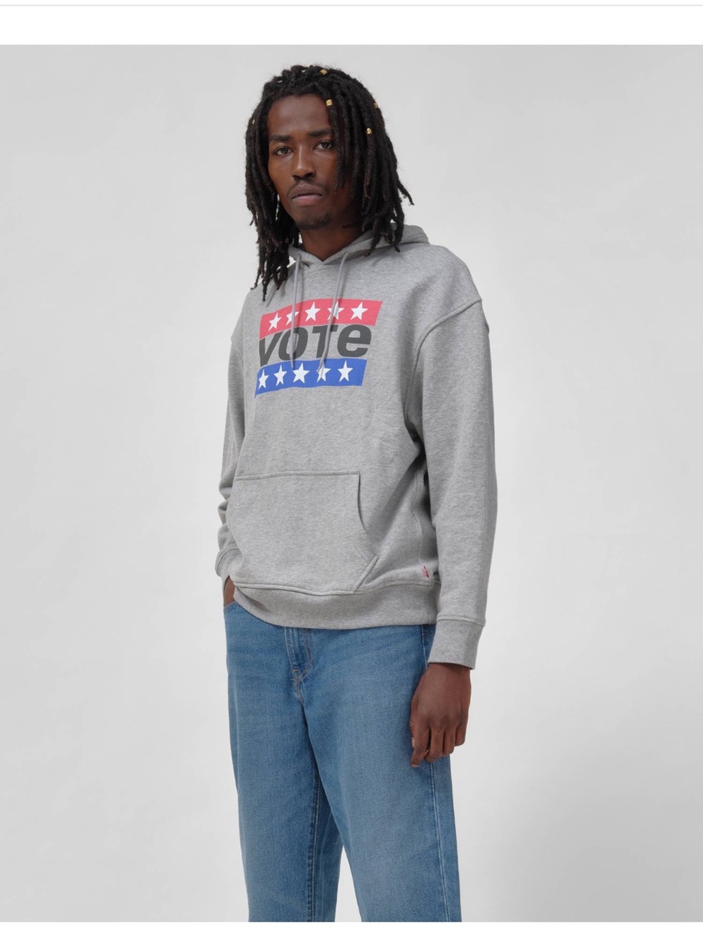 Levi’s 'Vote' Hooded Sweatshirt - L - NWOT